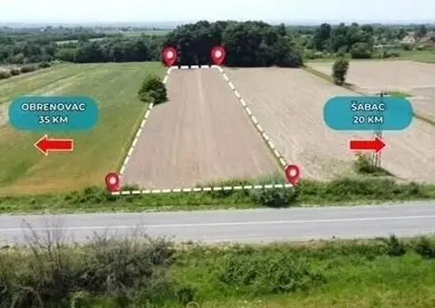 Prodaja građevinskog zemljista na magistralnom putu Beograd-Obrenovac-Šabac - 1/9